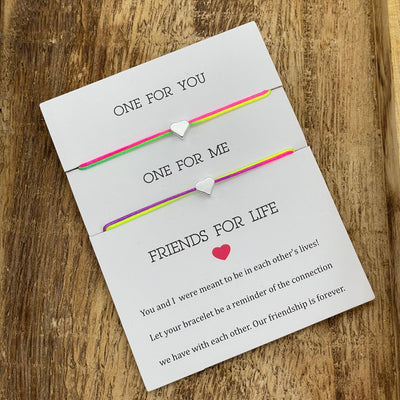 FRIENDS FOR LIFE, Heart Friendship Bracelet ♥ ︎