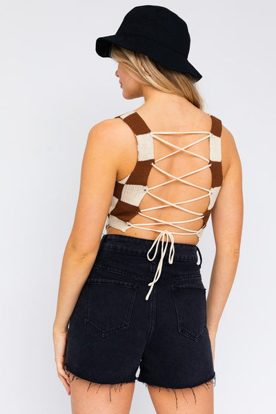 Lace Back Crochet Top - ONLINE ONLY