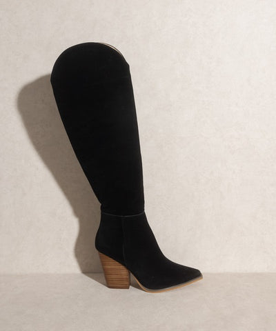 Clara - Knee-High Western Boots - ONLINE ONLY