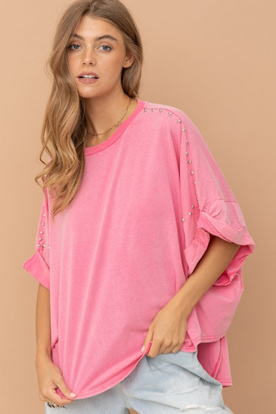 Studded Oversized Shirt - ONLINE ONLY