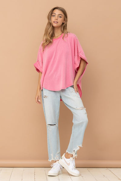 Studded Oversized Shirt - ONLINE ONLY