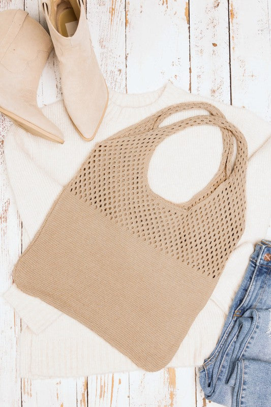 The Alaina Soft Knit Bag