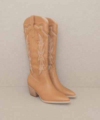 Ainsley - Embroidered Cowboy Boot - ONLINE ONLY