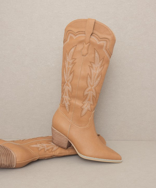 Ainsley - Embroidered Cowboy Boot - ONLINE ONLY