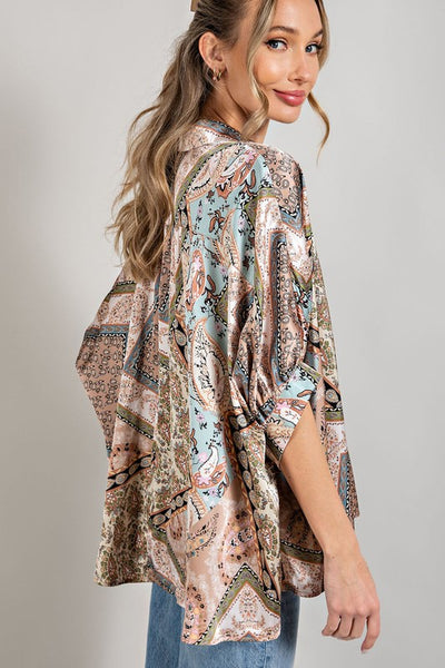 Printed Half Sleeve Blouse Top - ONLINE ONLY