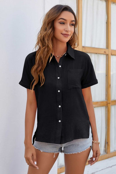 The button-down short sleeve