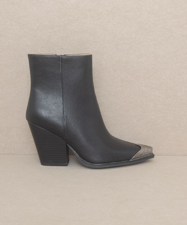 Zion - Bootie with Etched Metal Toe - ONLINE ONLY