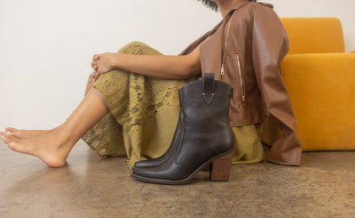 Tara - Two Paneled Western Boots - ONLINE ONLY