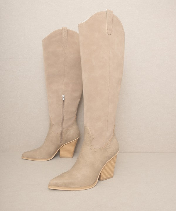 Barcelona - Knee High Western Boots - ONLINE ONLY