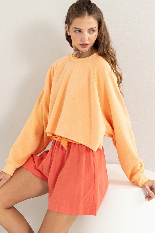 Laid Back Crop Sweatshirt - ONLINE ONLY