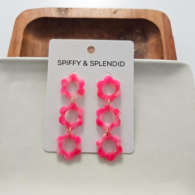 Delilah Earrings - Hot Pink - ONLINE ONLY