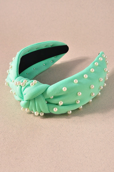 Beaded knot headband