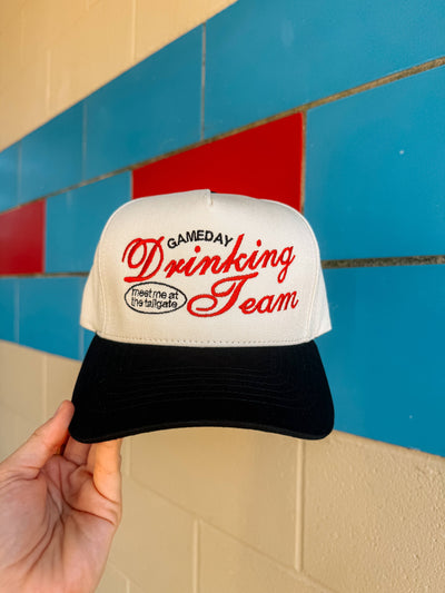 Drinking Team Embroidered Trucker Hat