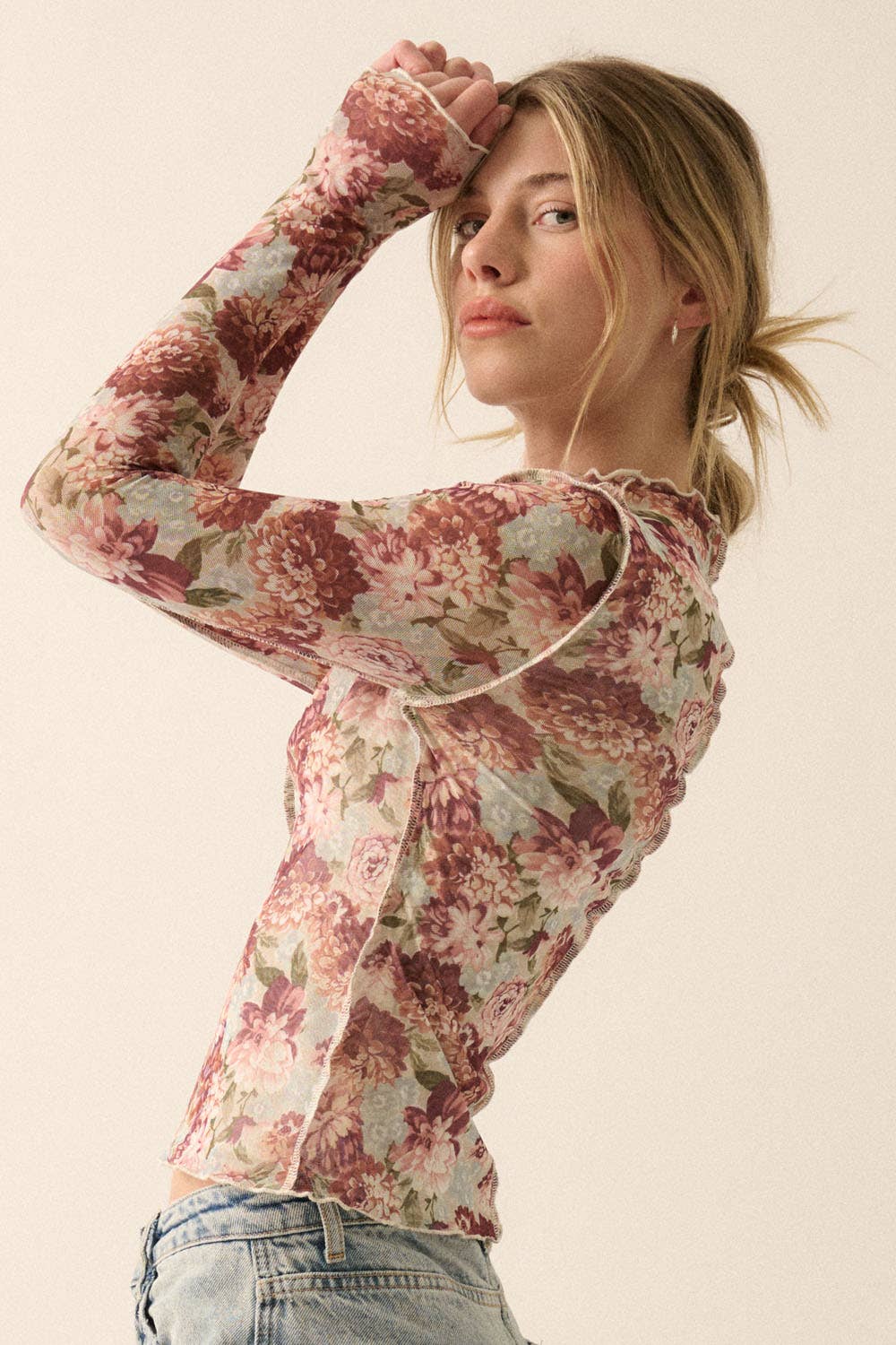 Floral Long Sleeve Top