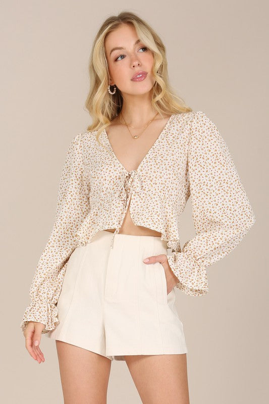 Floral Frill Blouse - ONLINE ONLY