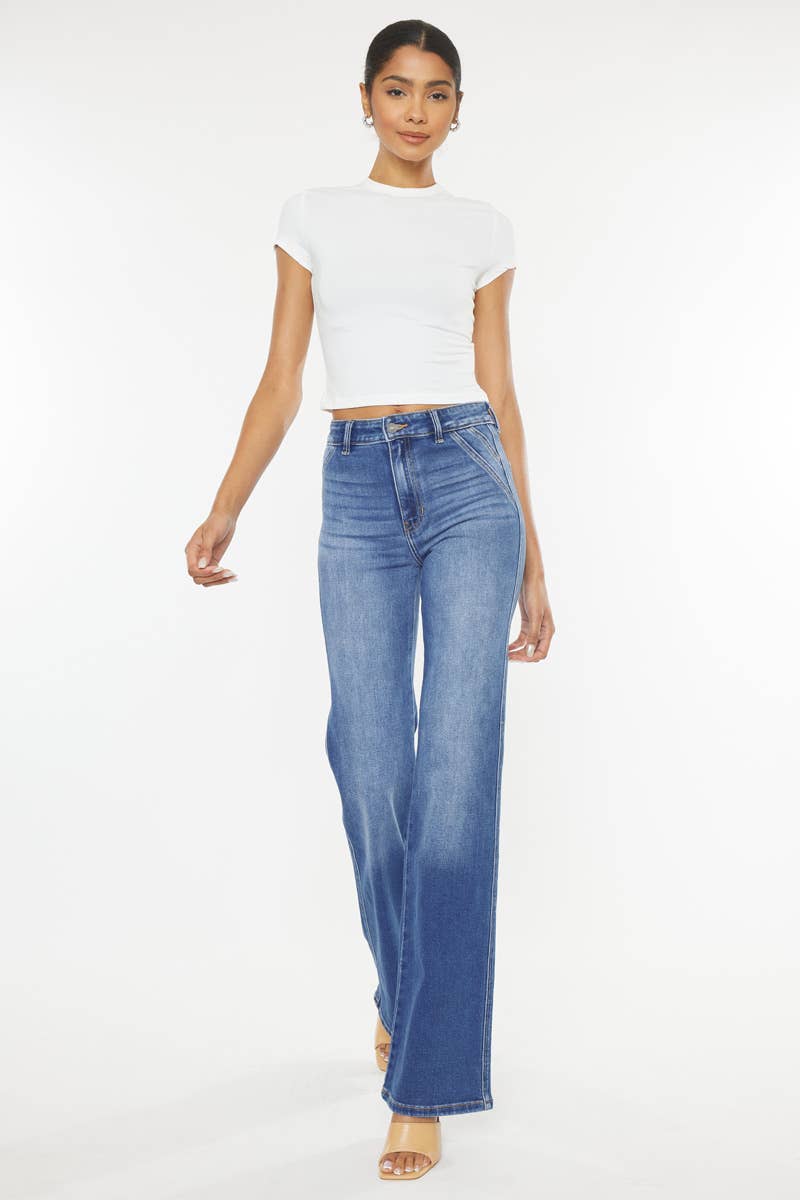 High Rise Double Seam Jeans
