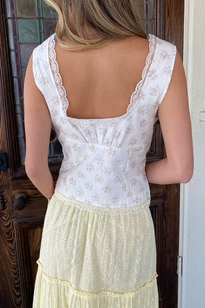 Lacey Split Front Corset Top