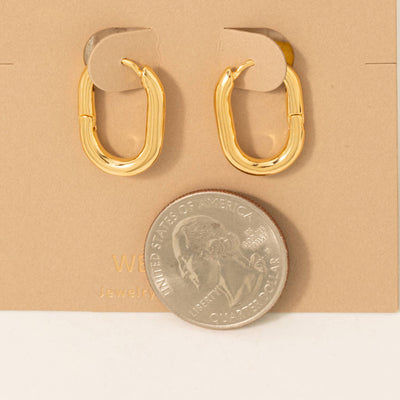 Oval Hoop Earrings