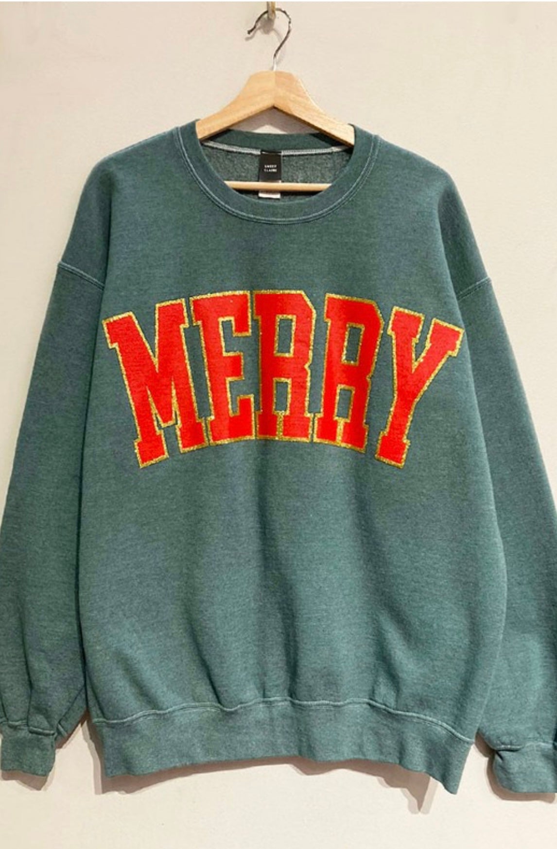 Merry Glitter Green Sweatshirt