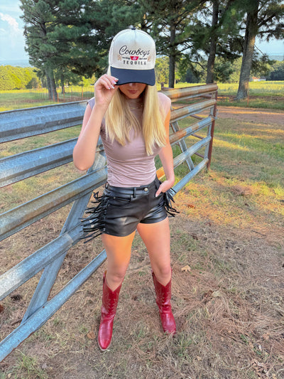 Cowboys and Tequila Embroidered Trucker Hat