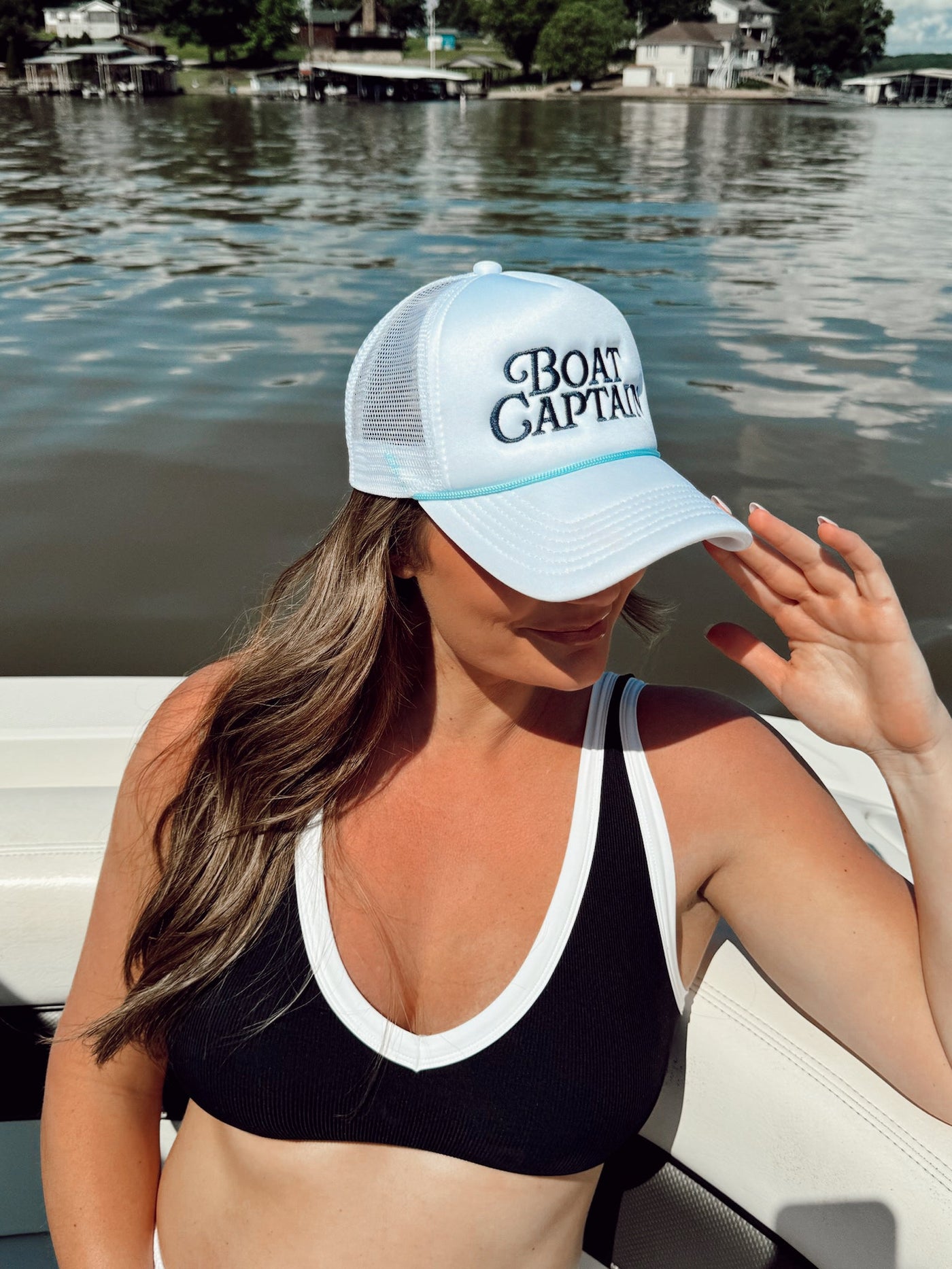 Boat Captain - White Foam Trucker Hat