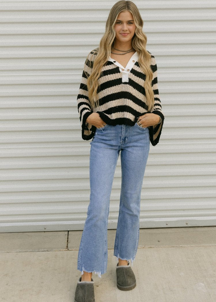 Stripe Sweater Top