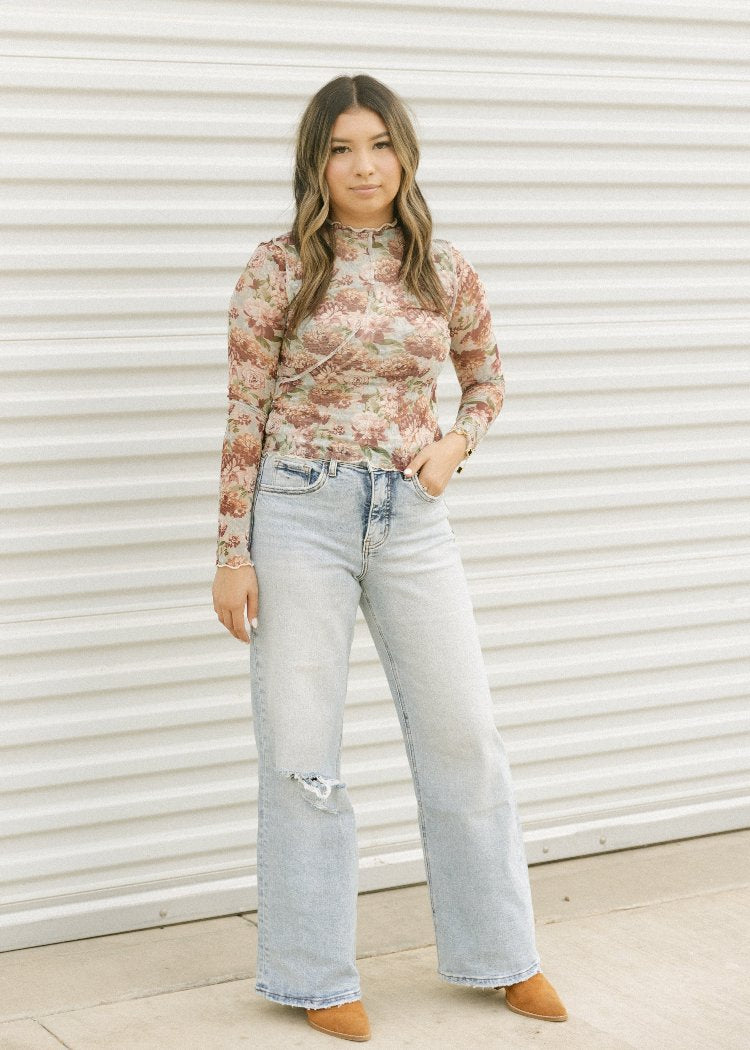 Floral Long Sleeve Top