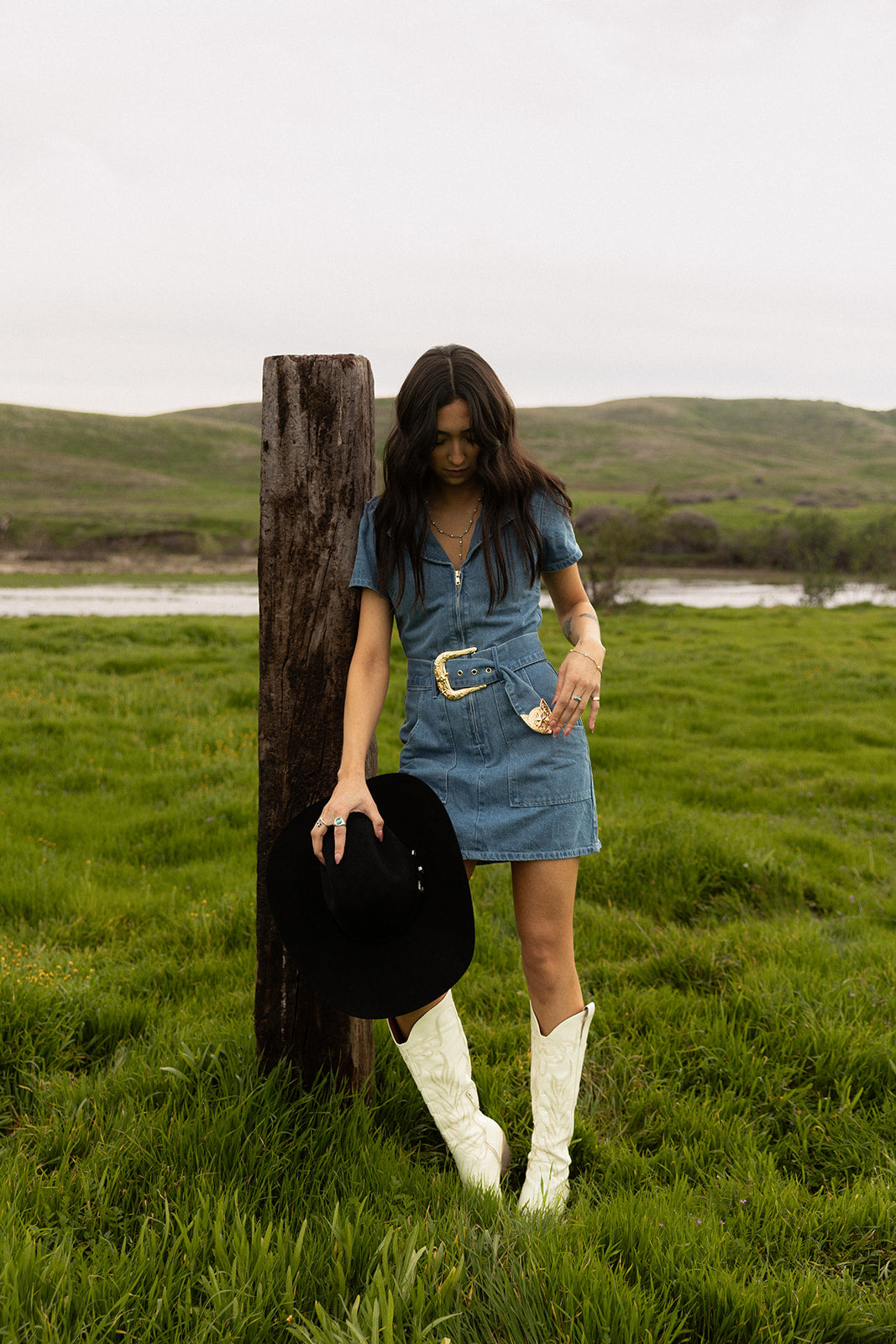 The Denim Zip Dress