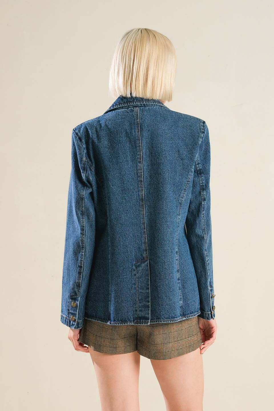 HOT TO GO DENIM BLAZER