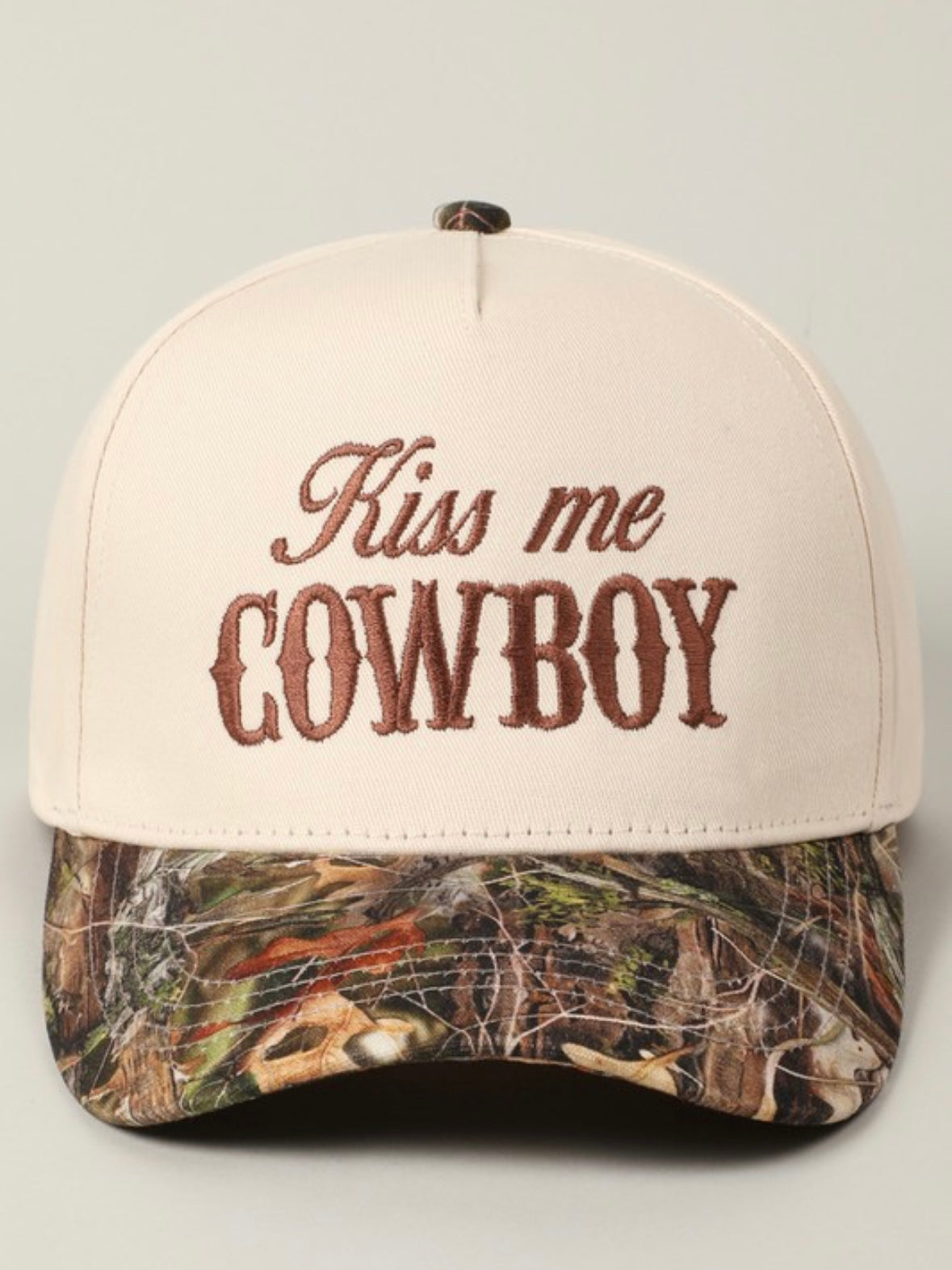 The Kiss Me Camo Hat- brown