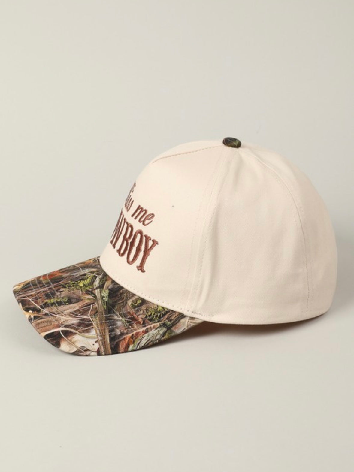 The Kiss Me Camo Hat- brown