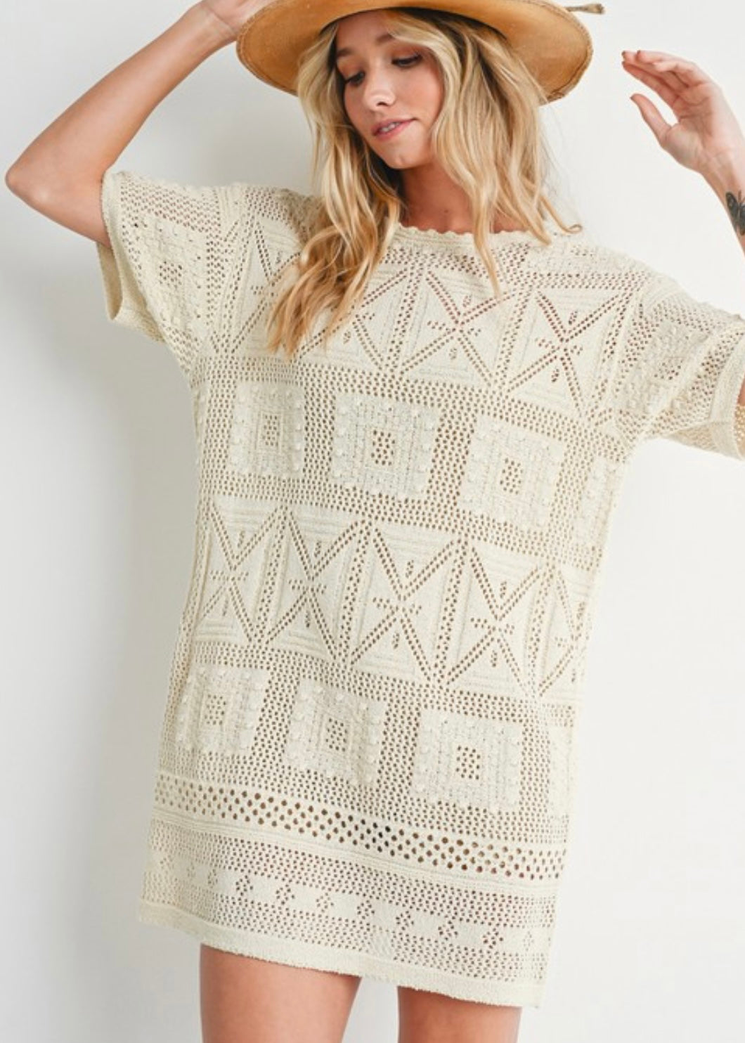 Aztec knit dress