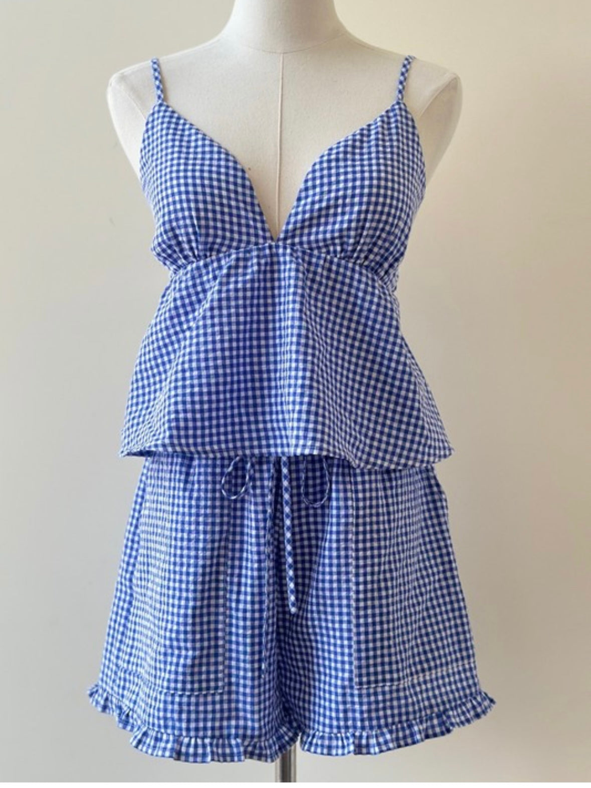 Blue Gingham set