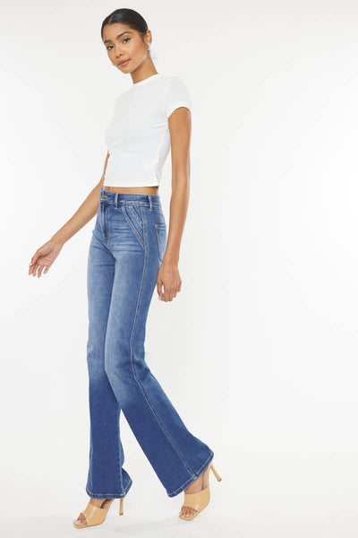 High Rise Double Seam Jeans