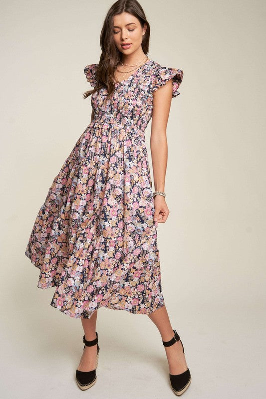 Floral Midi Dress - ONLINE ONLY