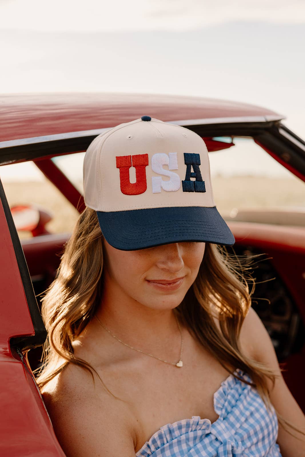 USA red/white/blue hat