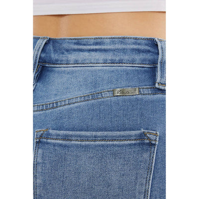 High rise slim stretch jeans