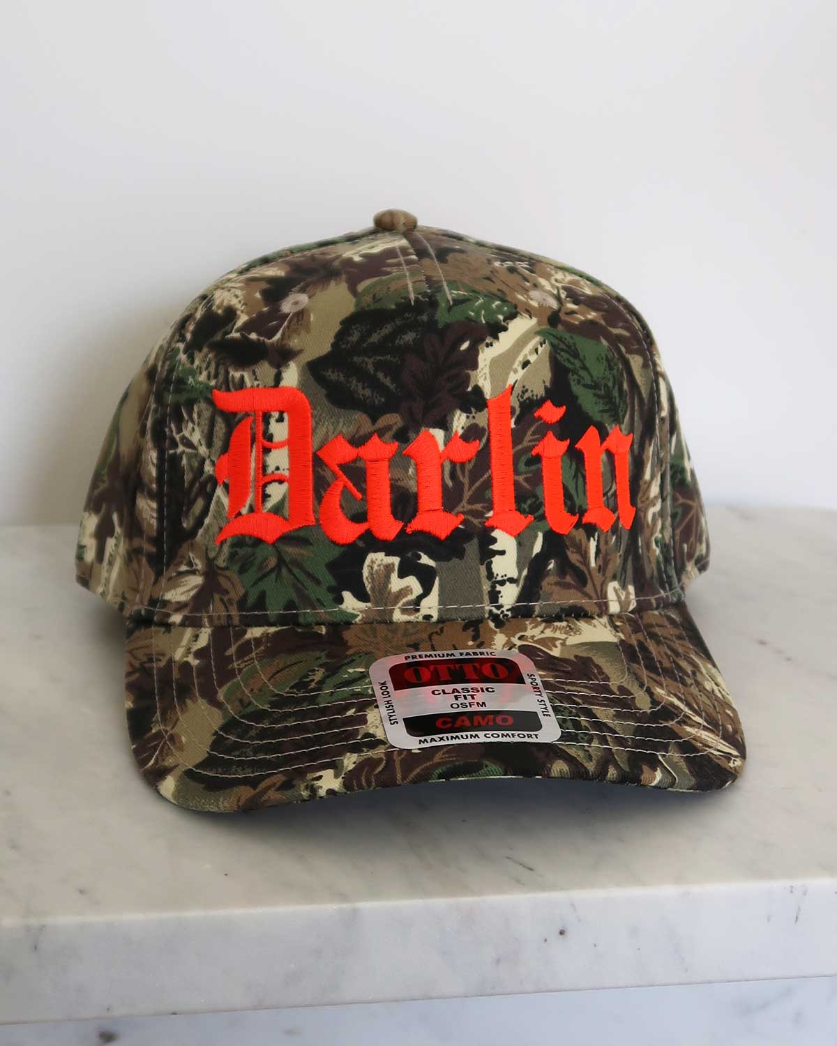 Darlin' Camo Embroidered Hat - Trendy Western Style