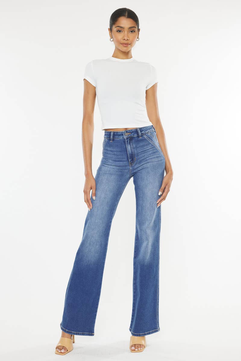 High Rise Double Seam Jeans