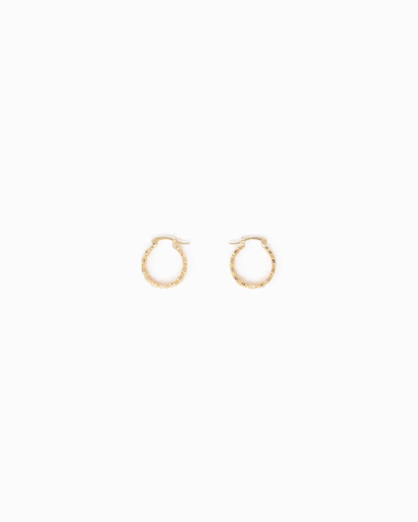 The Avery Checkered Hoop Earrings