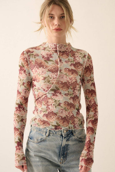 Floral Long Sleeve Top