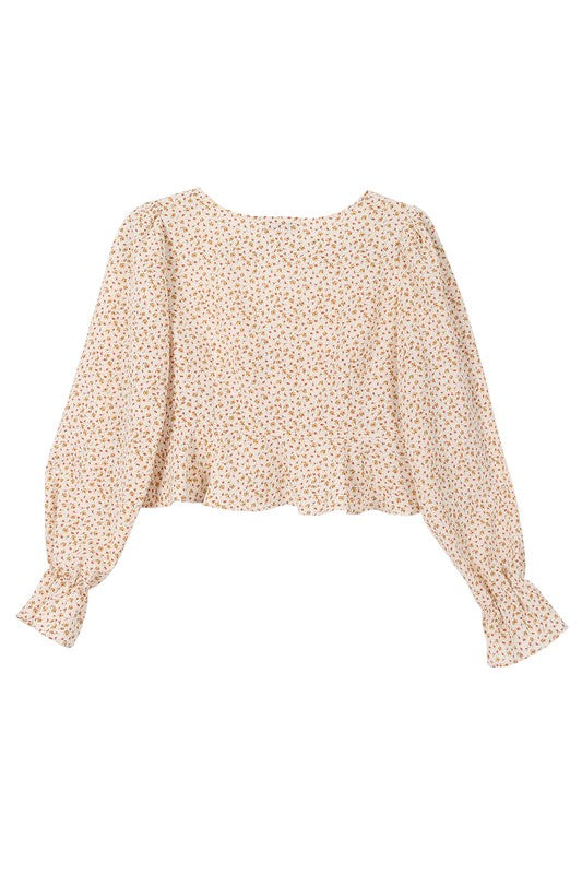 Floral Frill Blouse - ONLINE ONLY