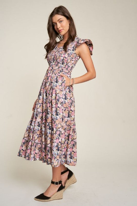 Floral Midi Dress - ONLINE ONLY