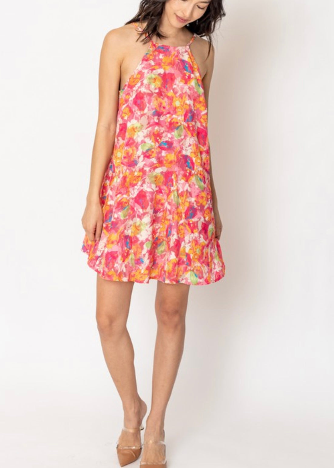 The halter floral dress