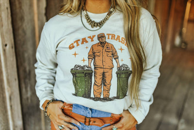 Stay Trashy Trump Graphic Sweatshirt