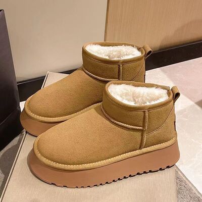 Fleece Lined Chunky Boots - ONLINE ONLY