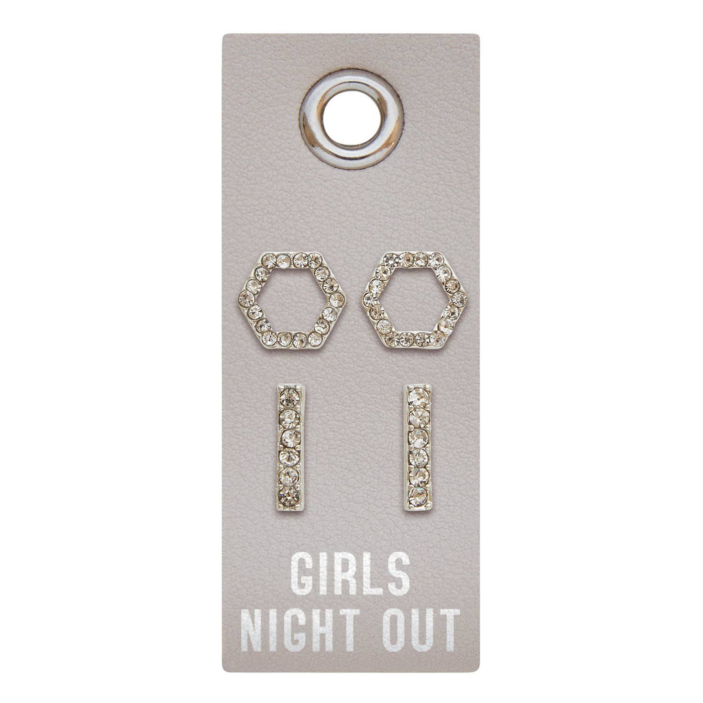 Silver Earrings-Girls Night Out - 8123