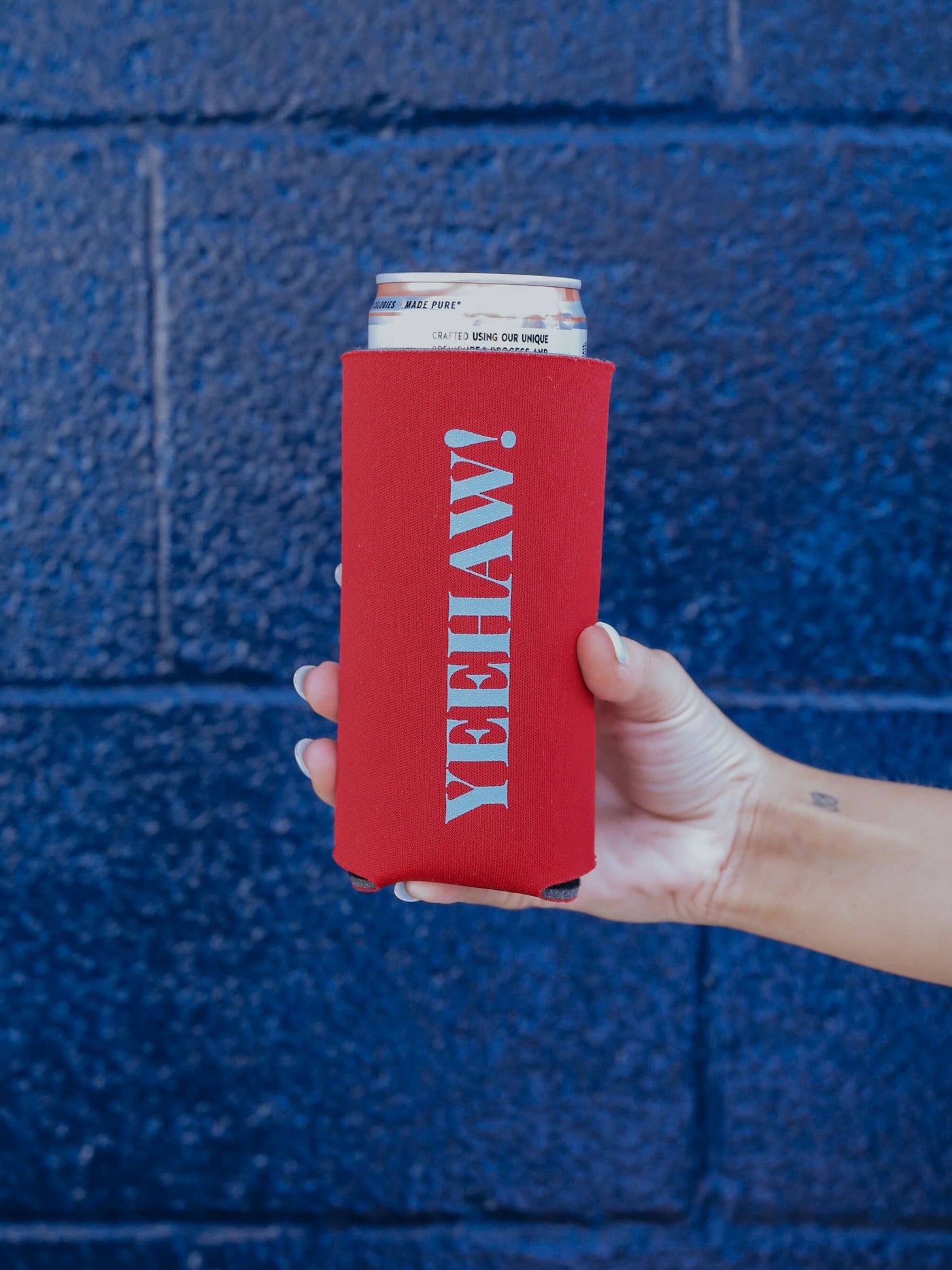 Yeehaw Red + Blue Drink Sleeve