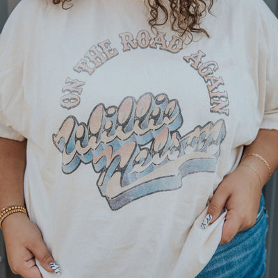 the willie on the road tee - Rollin' Pistols