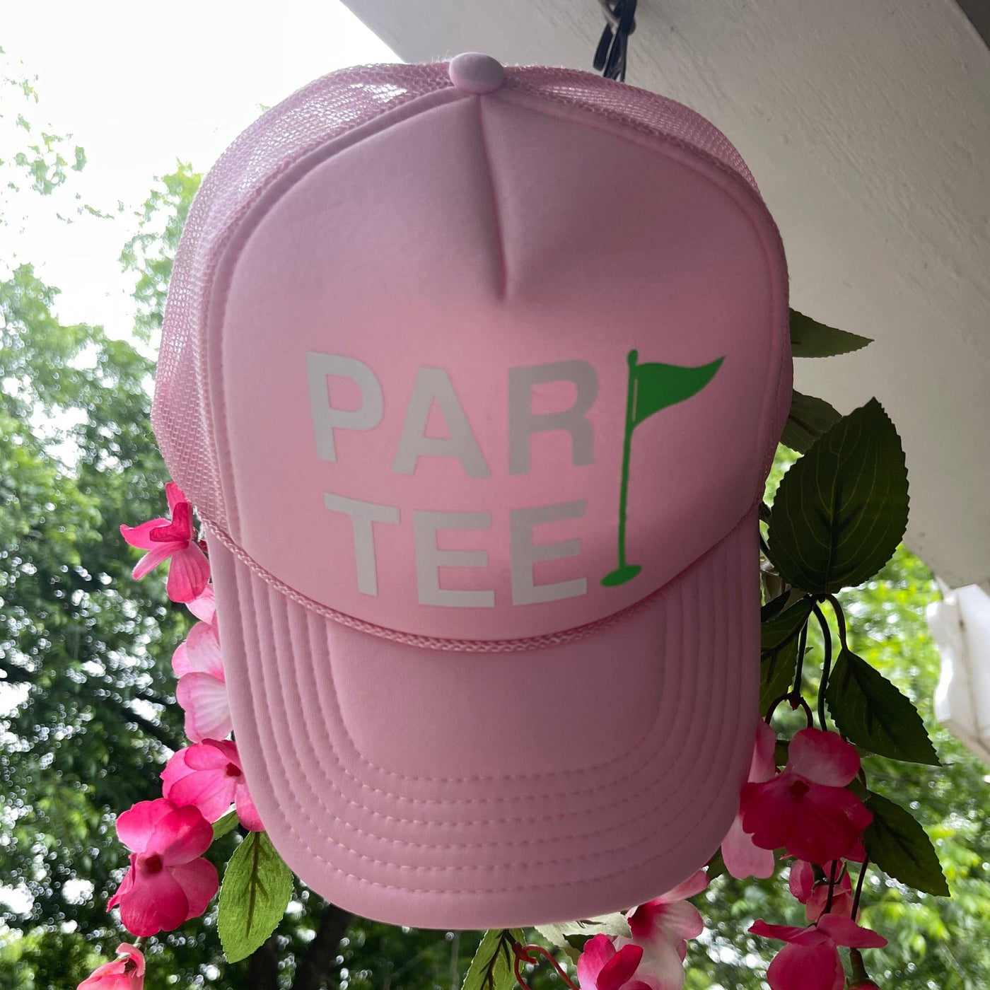 ParTee Golf Trucker Hat | Light Pink